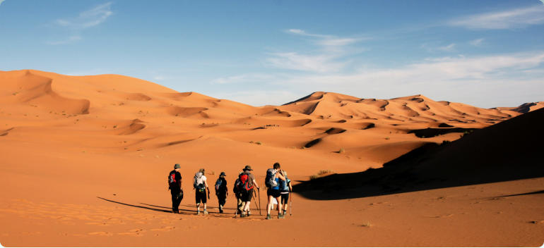 Desert trek Morocco